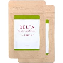 Amazon | 葉酸 480μg 鉄 亜鉛 カルシウム ビタミンD B6 BELTA ベルタ